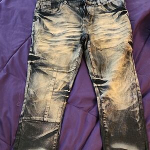 Trendy Kids' Black and Tan Jeans